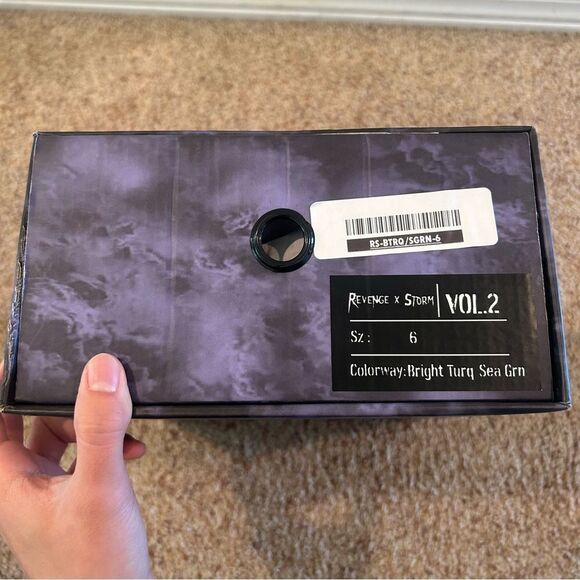 NWT Revenge X Storm Men’s Size 6 Hi-Top Bright Turg Sea Grn Shoes - Picture 10 of 10